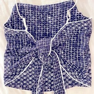 Tavik Women’s Blue Patterned Wrap Top
